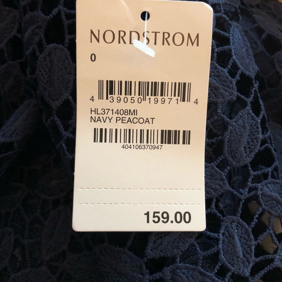 Chelsea28 navy lace strapless dress NWT 0 - Picture 5 of 8